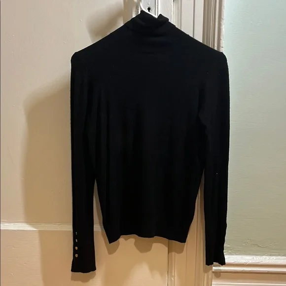 Zara Black Ribbed Knit Top - Picture 2 of 4